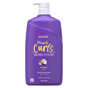 Aussie Miracle Curls Conditioner with Coconut Oil;  Paraben Free;  26.2 fl oz