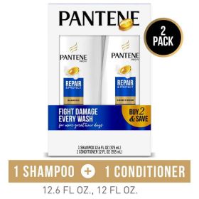 Pantene Shampoo and Conditioner Set;  Repair and Protect;  12-12.6 oz