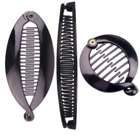 European And American Banana Clip Suit Fashion Comb (Option: 3piece set)