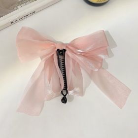 Women's Fashion Simple Mesh Bow Hair Card (Option: 9475C)