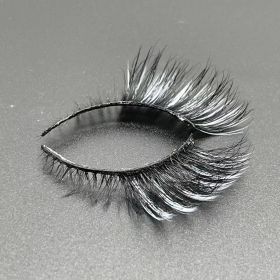 Newly Colorful Eyelashes Soft Mink Lashes Winged Thick Eyelash Handmade Curly Lashes Natural Long Lash For Eyelash Extension (Color: M160-W)