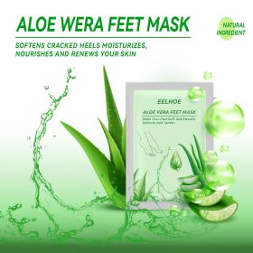 Kameel Melk Voet Masker AloÃ« Vera Peeling Voeten Masker Exfoliating Sok Scrub Voor Pedicure Anti Crack Verwijderen Dode Huid Voet patch Care (Color: Green)