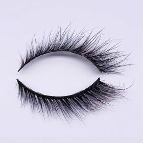 Newly Colorful Eyelashes Soft Mink Lashes Winged Thick Eyelash Handmade Curly Lashes Natural Long Lash For Eyelash Extension (Color: M289-P)